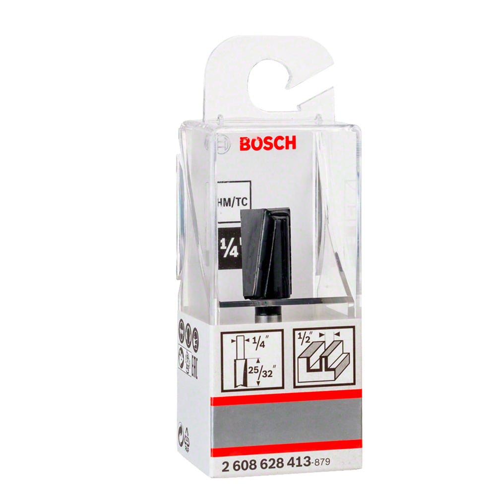 Fresa Bosch Ranura Recta 1/2"" 2 Filos