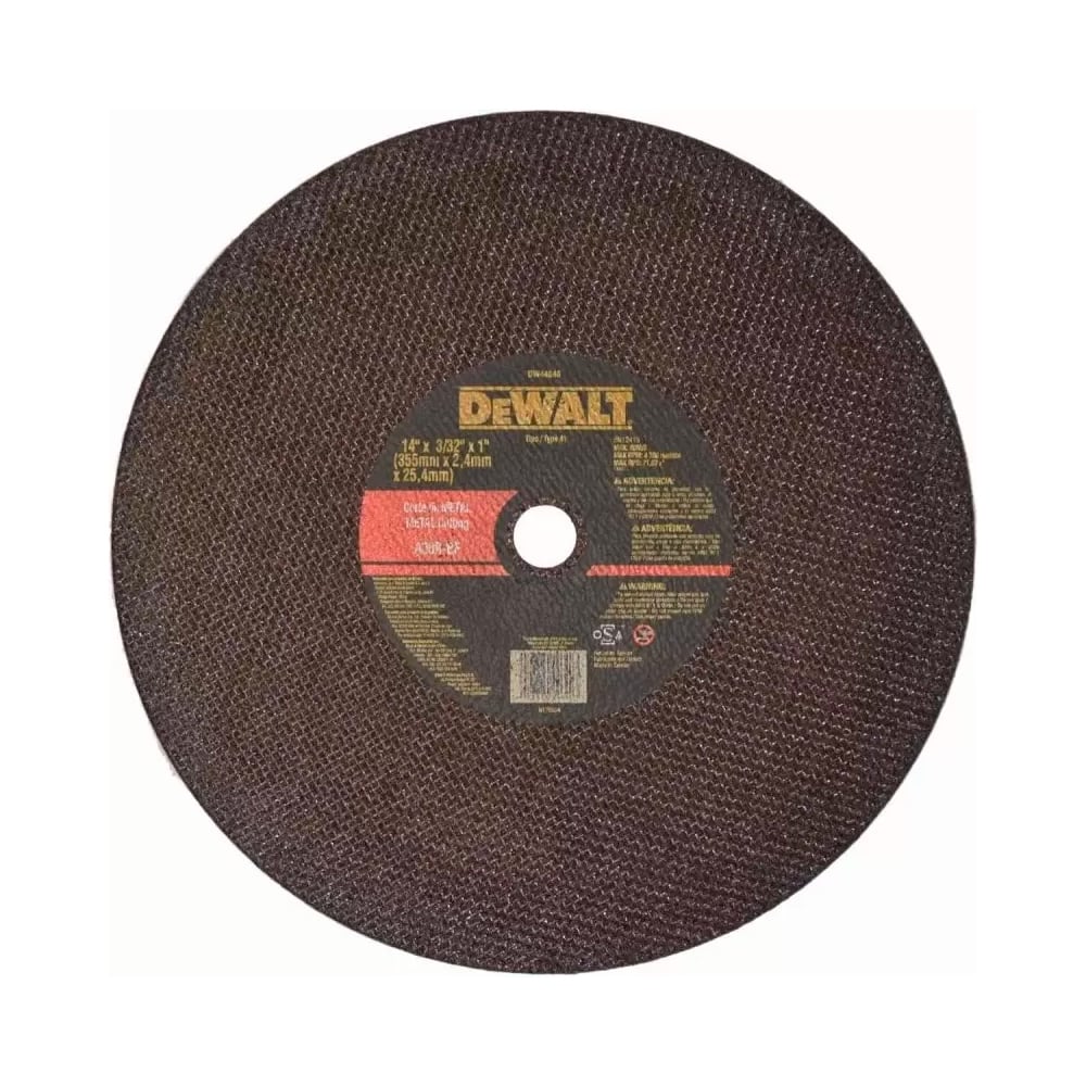Disco de Corte Dewalt para Tronzadora 14"" x 3/32"" x 1""
