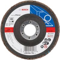 Bosch Disco Flap Expert para Metal 4.5"" Gr40 Curvo fibra