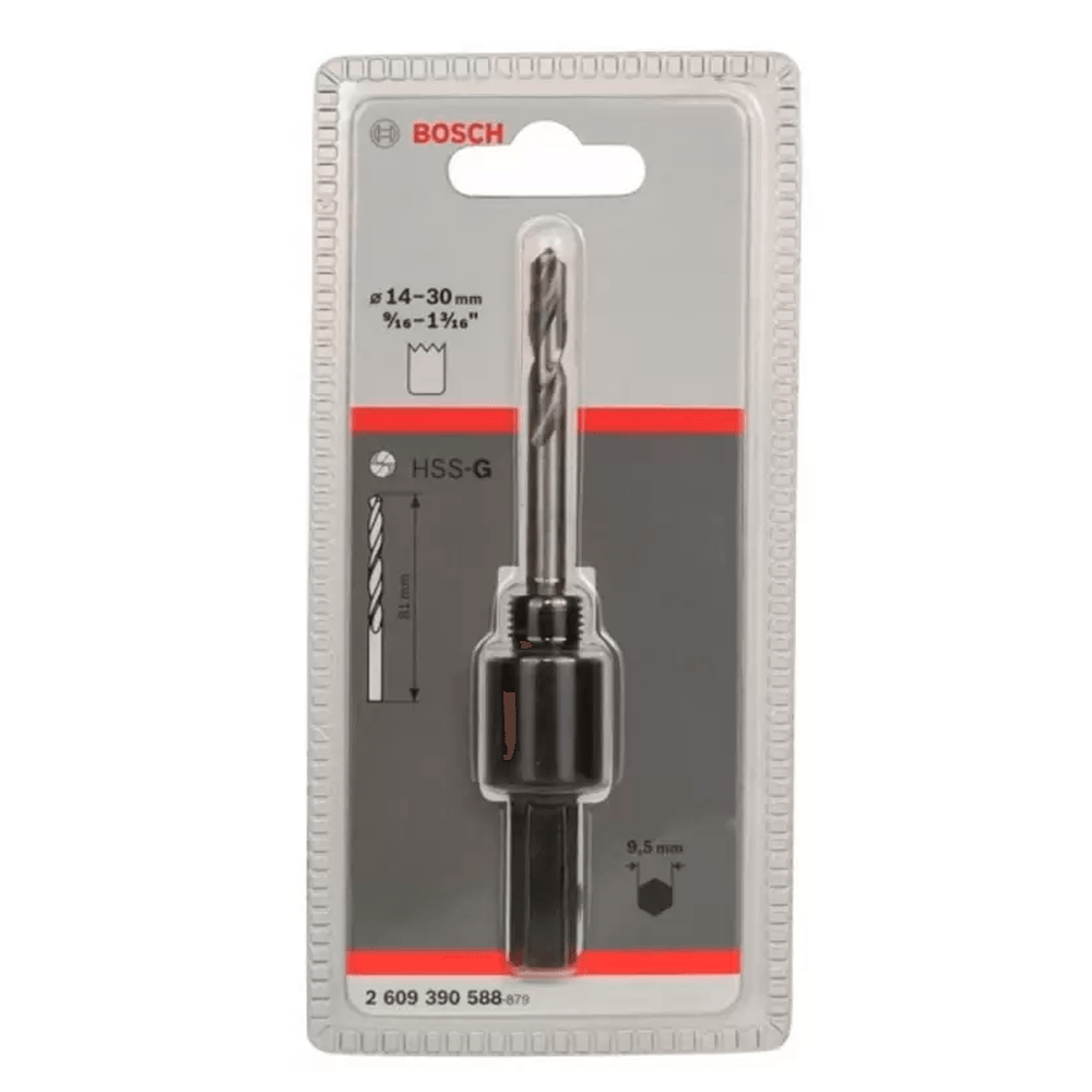 Mandril Bosch Para Sierras Copa 9/16"" A 1-3/16"" + Broca