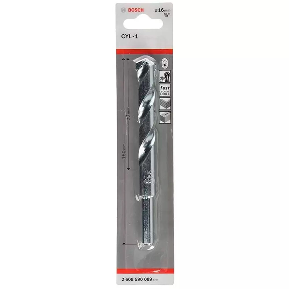Bosch Broca Muro Concreto CYL-1 16.0 X 150