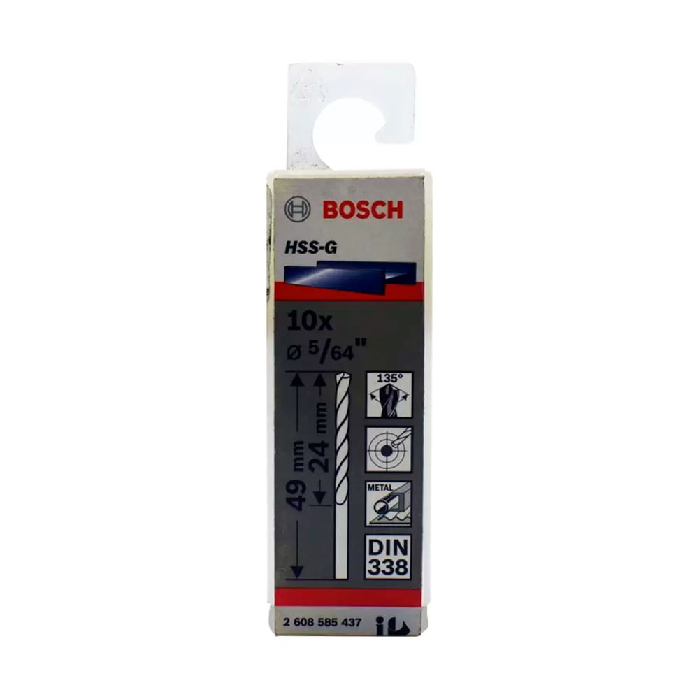 Bosch Broca Metal HSS-G X10U 2.0mm 5/64""