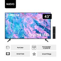 Televisor Smart Tv de 43 Crystal UHD 4K Samsung 43CU7000