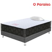 Cama Box Tarima PARAISO Edén Plus 1.5 Plz + 1 Almohada + Protector