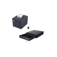 Combo Impresora ticketera 80mm usb + Gaveta de dinero 4 pisabilletes