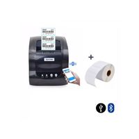 Impresora térmica etiquetas adhesivas códigos barra 80mm USB Bluetooth