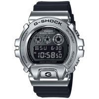 Reloj Casio G-Shock GM-6900-1 Digital Acero Inoxidable Plateado Resina Negro