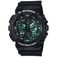 Reloj Casio G-Shock GA140MG-1A Digital Analógico  Acuático Luz Led Resina Negro Verde