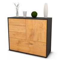 Aparador Contemporáneo Lince Marrón-Negro 92 cm