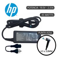 Cargador Generico Laptop HP Punta Azul 19.5V-2.31A-4.5x3.0 - 45W