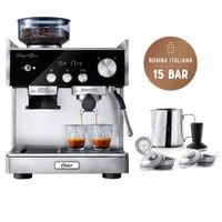 Cafetera para Espresso Oster BVSTEM7400 con Molinillo Inteligente