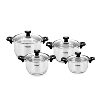 Juego de ollas Luissant LU 1104A 6 Piezas Negro