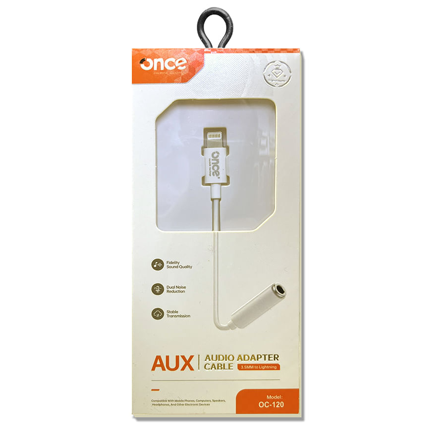 Adaptador de conector para auriculares Lightning a 3,5 mm