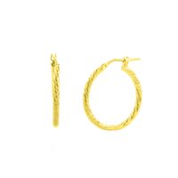Aretes Goldensilver 15MM Plata 925
