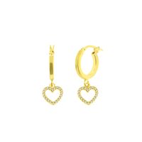 Aretes Goldensilver Infinito Cz