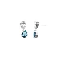 Aretes Acogalte 2 gotas plata 925