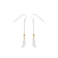 Aretes Alas de angel plata 925