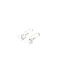 Aretes Cactus Acolgante plata 925