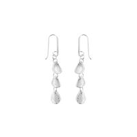 Aretes 3 Gotas Acolgante Plata 925