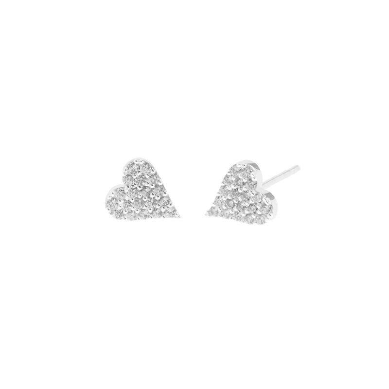 Aretes Corazón Luminoso Plata 925