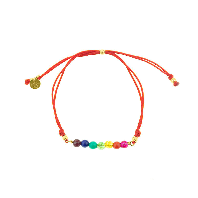 Pulsera 7 Chakras Goldensilver Plata 925