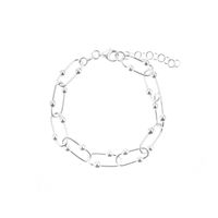 Pulsera Paperclip Plata 925