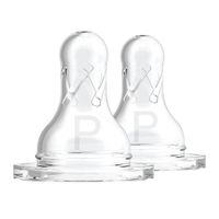 Set x2 unds. de Tetina de Silicona nivel prematuro Boca Estrecha nivel prematuro Boca Estrecha