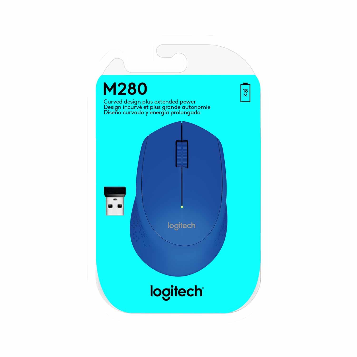 MOUSE LOGITECH M280 WIRELESS BLUE