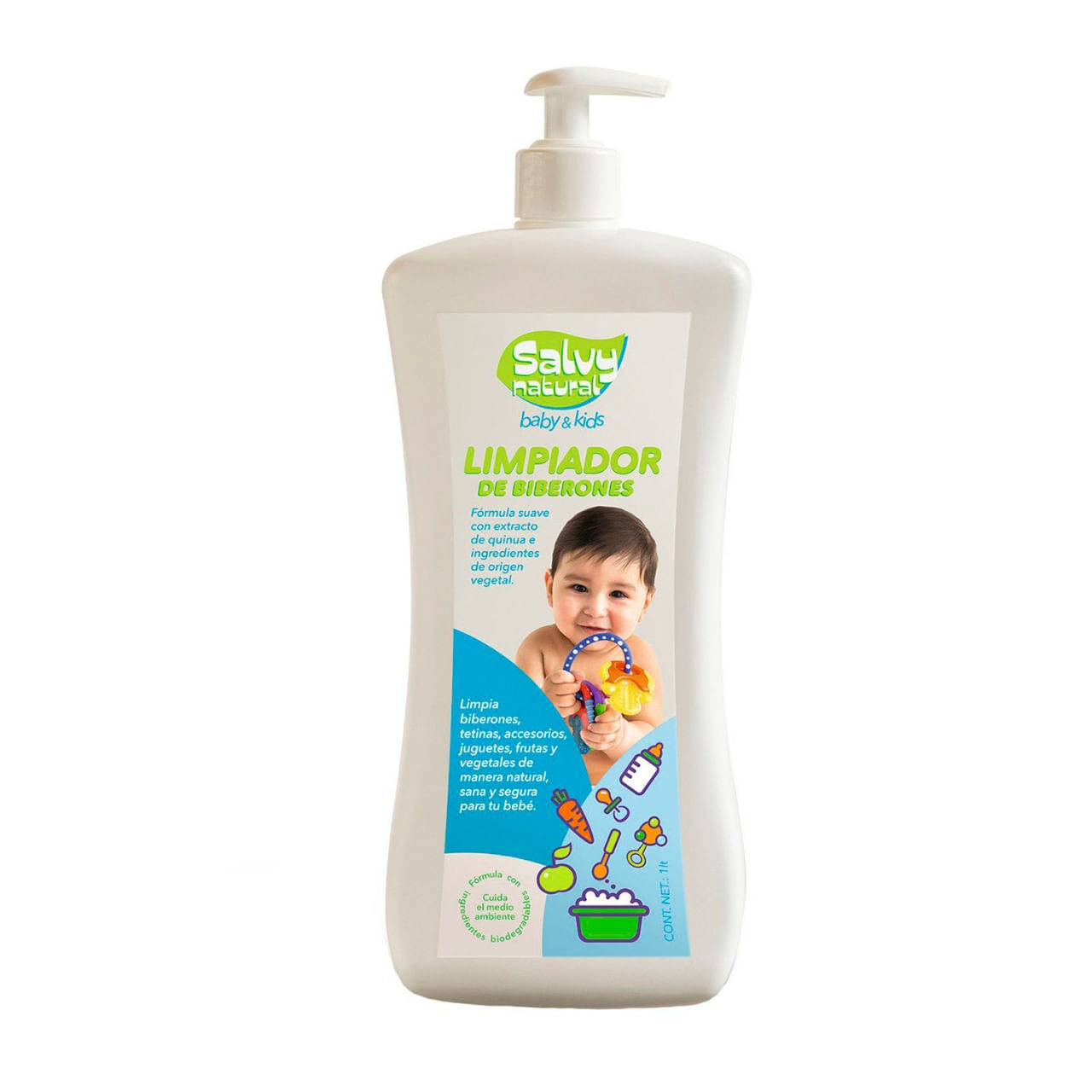 Limpiador de Biberones & Acc Salvi natural 1 LT