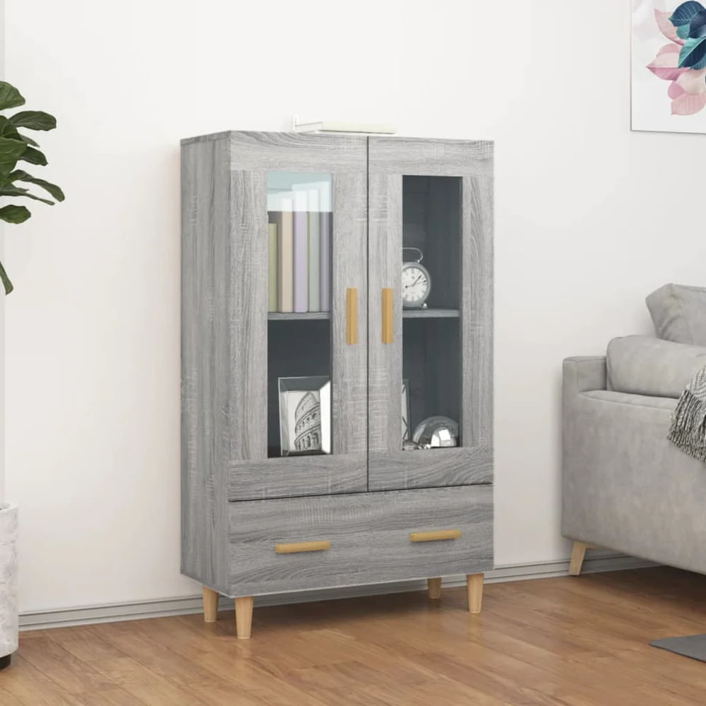 Vitrina Clásica Mayte 2 puertas color Ceniza TU MESITA