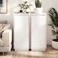 Aparador Vertical Lula set x2 color Blanco 1 puerta TU MESITA