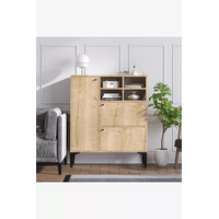 Aparador vajillero multiusos 3 puertas Salamanca color Macadamia TU MESITA