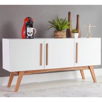 Aparador Clásico 3 puertas Domitila color Blanco TU MESITA