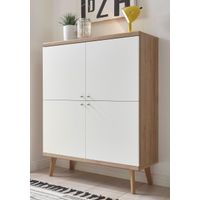 Aparador Moderno vajillero Benedicto Color Blanco/Haya TU MESITA