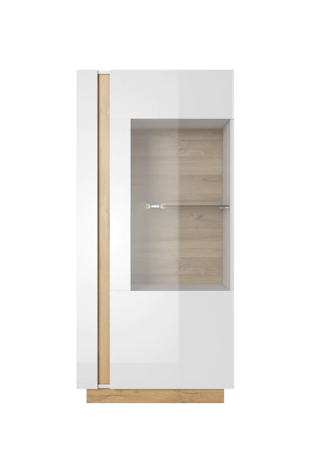 Vitrina Alta 1 puerta Odisey color Blanco/Duna TU MESITA