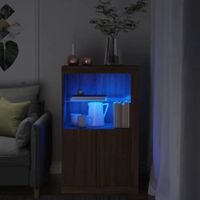 Aparador Clásico Jones luces LED 2 puertas TU MESITA color Marrón