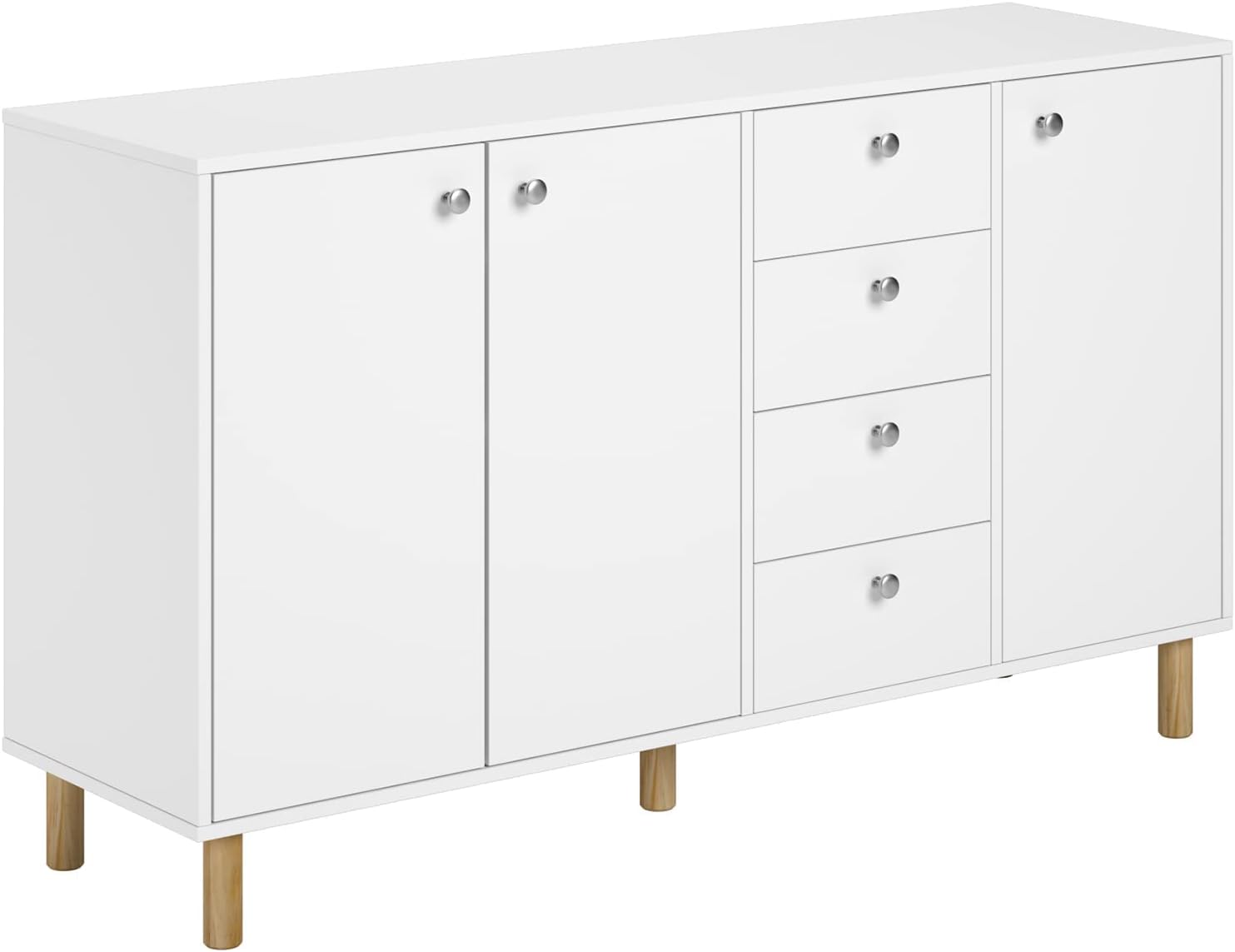 Aparador Moderno Chavez Blanco 140cm TU MESITA