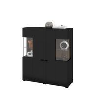 Vitrina Moderna con vidrio Avatar color Negro TU MESITA