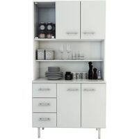 Aparador con Estanteria para vajilla Markan color Blanco TU MESITA