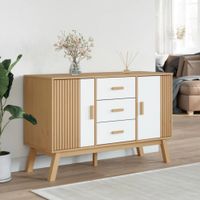 Aparador Moderno Hilary color Haya/Blanco TU MESITA 2 puertas 3 cajones