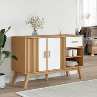 Aparador Moderno Hilary color Haya/Blanco TU MESITA 2 puertas 1 cajón