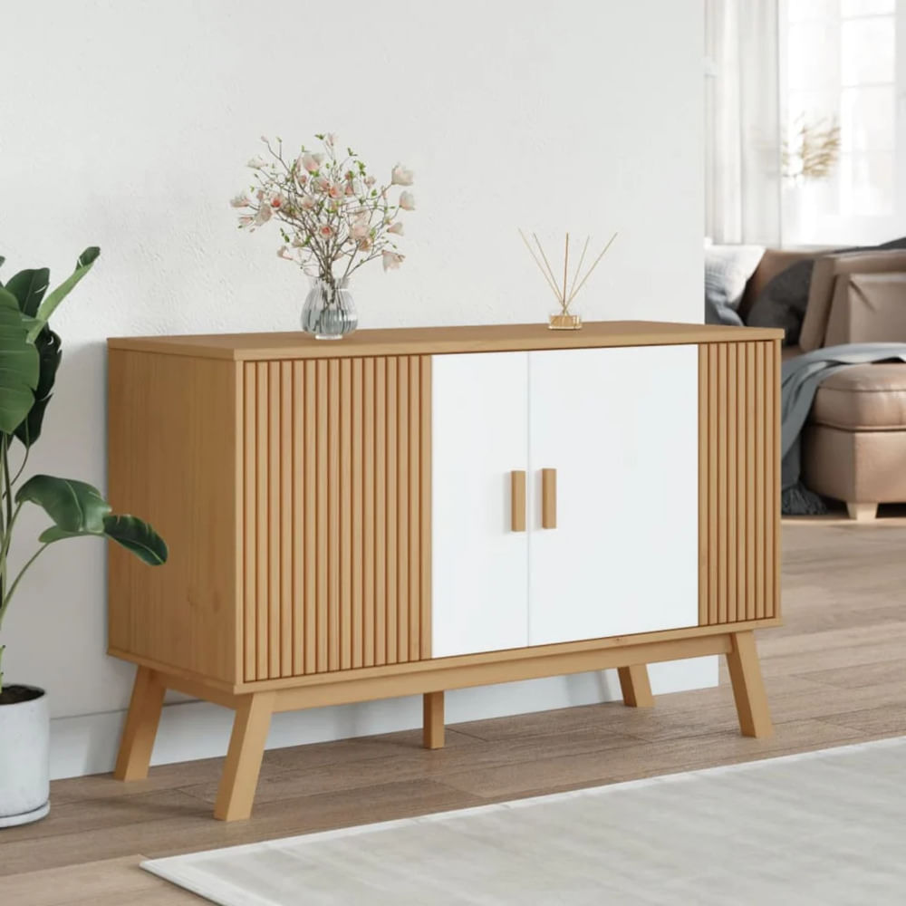 Aparador Moderno Hilary color Haya/Blanco TU MESITA 2 puertas