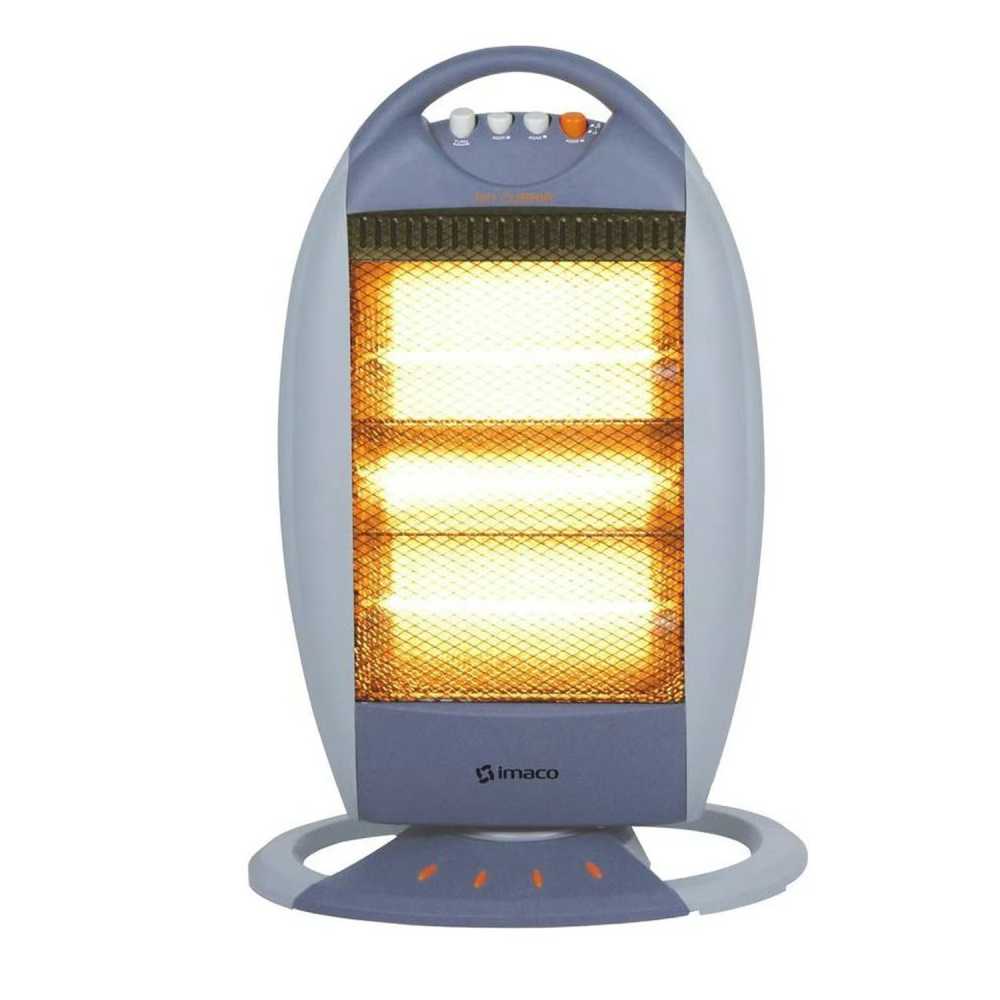 Estufa halógena imaco HH1200 1200 Watts Gris