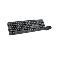Kit Teclado y Mouse Teros TE4062N USB Negro Español Óptico