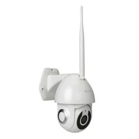 Cámara de seguridad externa Nexxt NHC-O612 Home 2K, Wi-Fi, visión nocturna, detección movimiento, certificación IP65, audio bidireccional, gira 355°