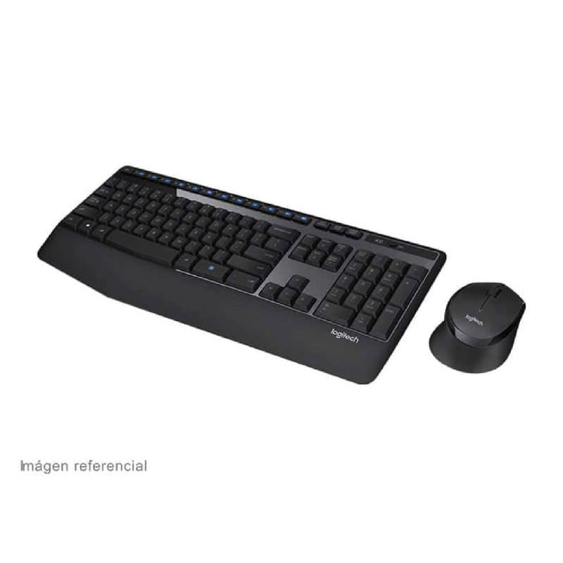 Teclado Logitech MK345 con Mouse Wireless USB SP Black