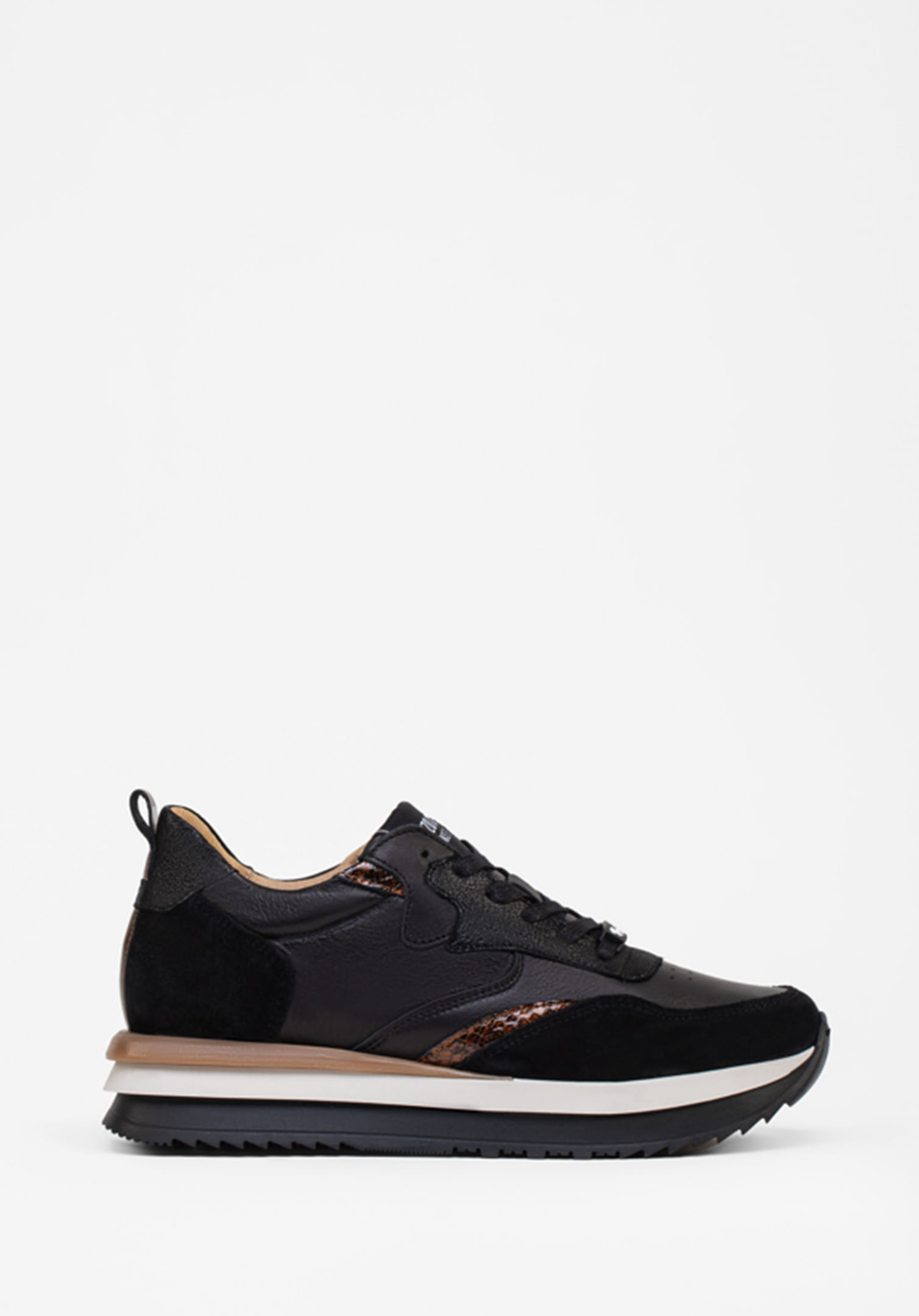 SNEAKERS BLACK & CROCO