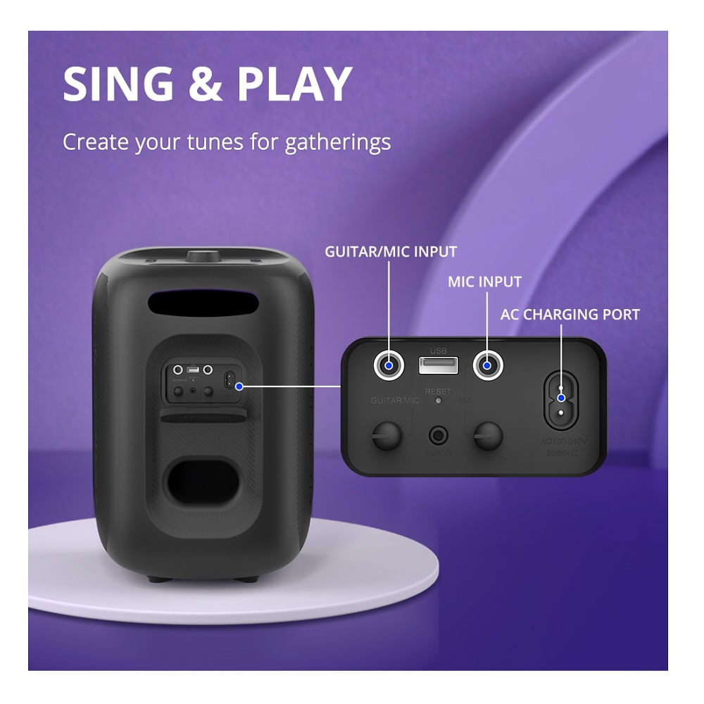 Parlante Halo 200 Tronsmart, portatil inalámbrico, Bluetooh