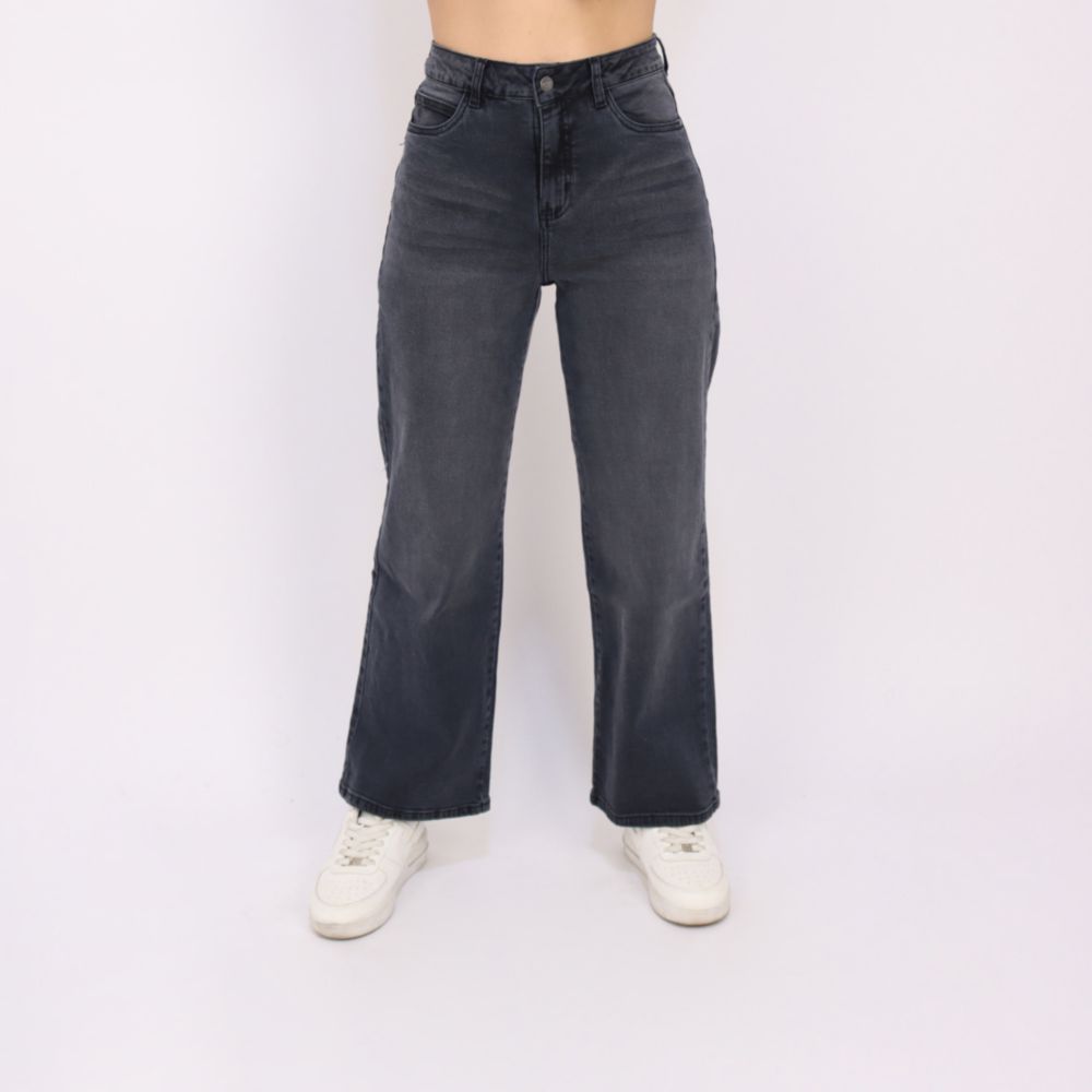 Jean Kayra Poblet Mujer Straight Mfy Crop G GRIS