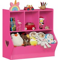 Estante Juguetero Moderno Rosa 80cm